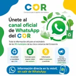 Únete al canal oficial de WhatApp del COR