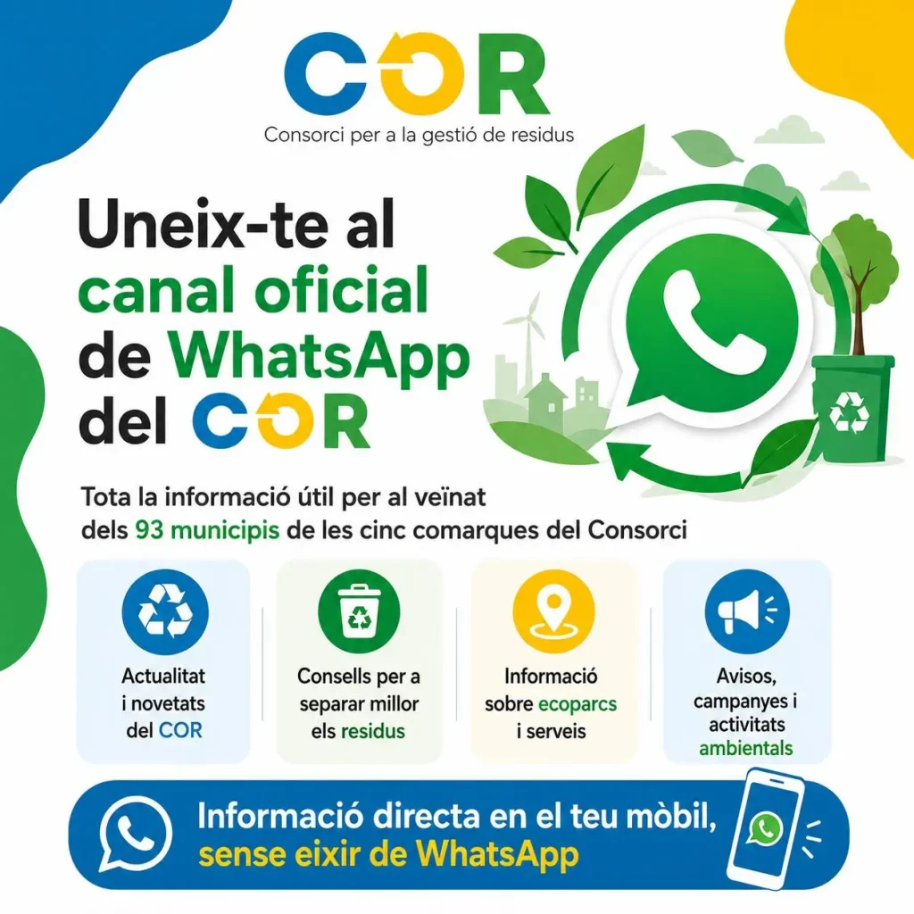 Uneix-te al canal oficial de WhatsApp del COR